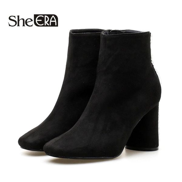 boots arrive women pointed toe winter short plush ankle fashion crystal high heel autumn basic botas mujer, Black
boots arrive women pointed toe winter short plush ankle fashion crystal high heel autumn basic botas mujer, Black