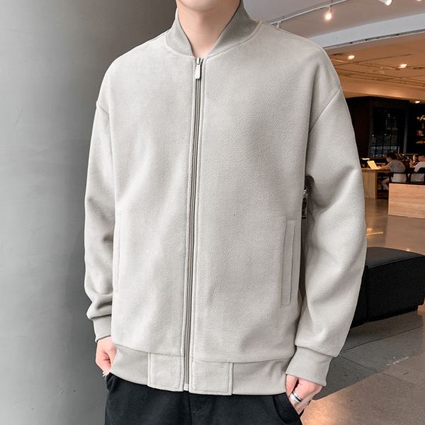 fall men's loose tracksuits crew neck cardigan sportswear upper garment fleece youth jacket for men, Gray
fall men's loose tracksuits crew neck cardigan sportswear upper garment fleece youth jacket for men, Gray