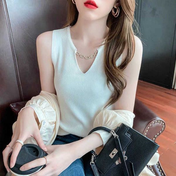 women's tanks & camis knitted summer tank women big size camisole blouse sleeveless v neck slim female t-shirt vest c, White
women's tanks & camis knitted summer tank women big size camisole blouse sleeveless v neck slim female t-shirt vest c, White