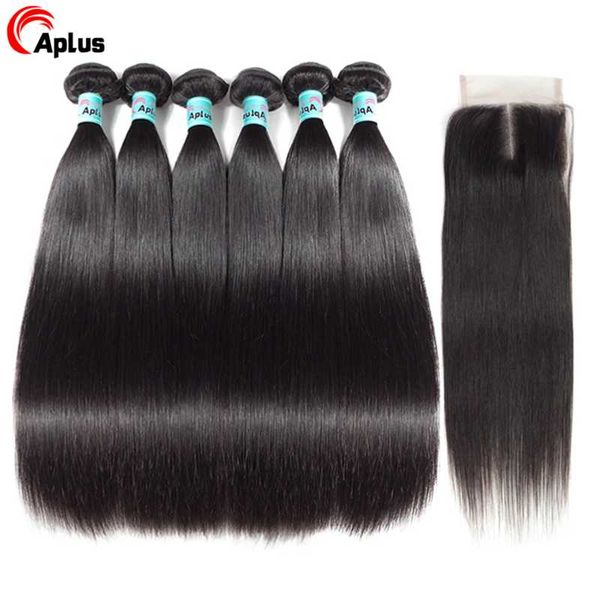 human hair bulks aplus brazilian weave bundles with closure silky straight 6 baby non remy 6-24inch, Black
human hair bulks aplus brazilian weave bundles with closure silky straight 6 baby non remy 6-24inch, Black