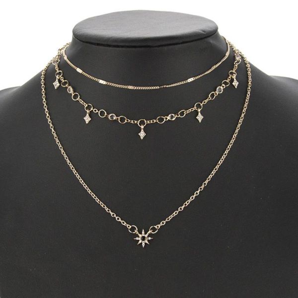 pendant necklaces vintage multilayer star for women clavicle charm link chain fashion jewelry gifts, Silver
pendant necklaces vintage multilayer star for women clavicle charm link chain fashion jewelry gifts, Silver