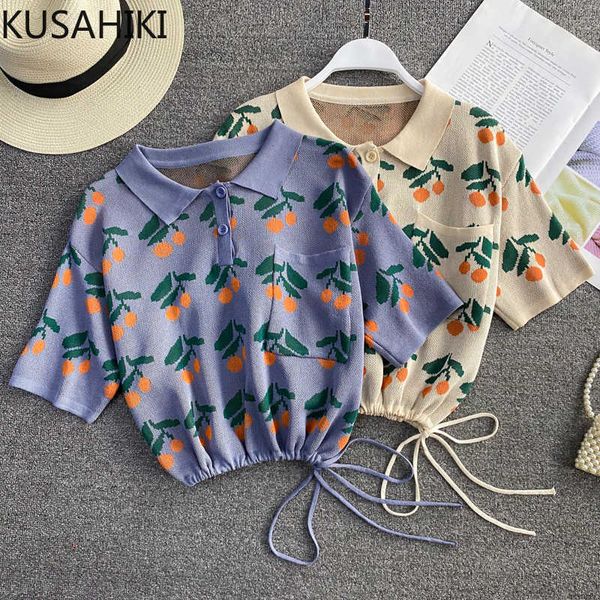 kusahiki knitted turn-down collar t shirts korean print women graphic tees spring summer drawstring slim short tshirt 6f230 210602, White
kusahiki knitted turn-down collar t shirts korean print women graphic tees spring summer drawstring slim short tshirt 6f230 210602, White
