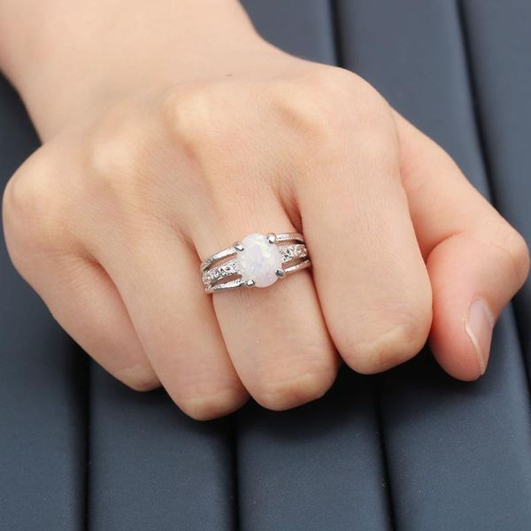 wedding rings elegant four setting opal ring jewelry for women cute finger accessories band gift wife girlfriend, Slivery;golden
wedding rings elegant four setting opal ring jewelry for women cute finger accessories band gift wife girlfriend, Slivery;golden