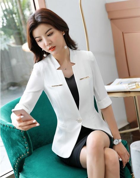 work dresses 2021 spring summer formal ol styles women business suits with and skirt for ladies office wear elegant white blazers, White;black
work dresses 2021 spring summer formal ol styles women business suits with and skirt for ladies office wear elegant white blazers, White;black