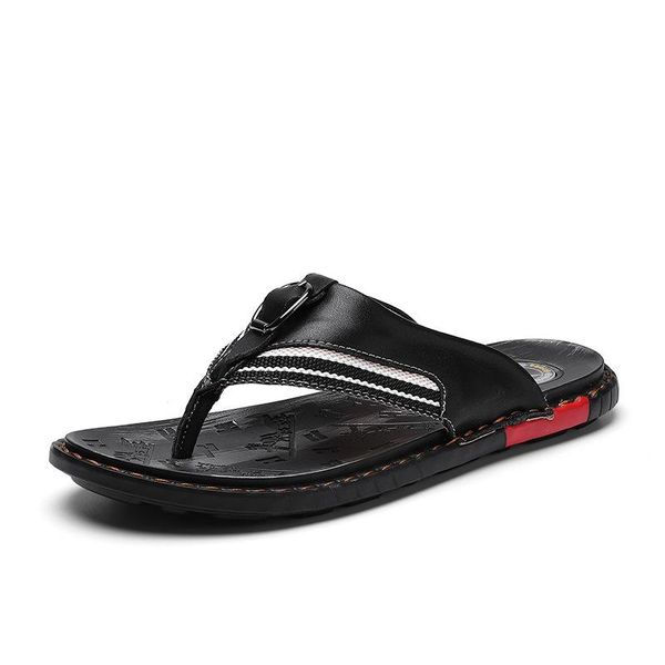 men's sandals and slippers summer leather flip flops flat outdoor casual beach large size cross-border h479, Black
men's sandals and slippers summer leather flip flops flat outdoor casual beach large size cross-border h479, Black