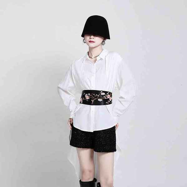 sweaters msxu casual black-and-white fashion two-color female design personality long sleeves drapeja shirts, White;black
sweaters msxu casual black-and-white fashion two-color female design personality long sleeves drapeja shirts, White;black