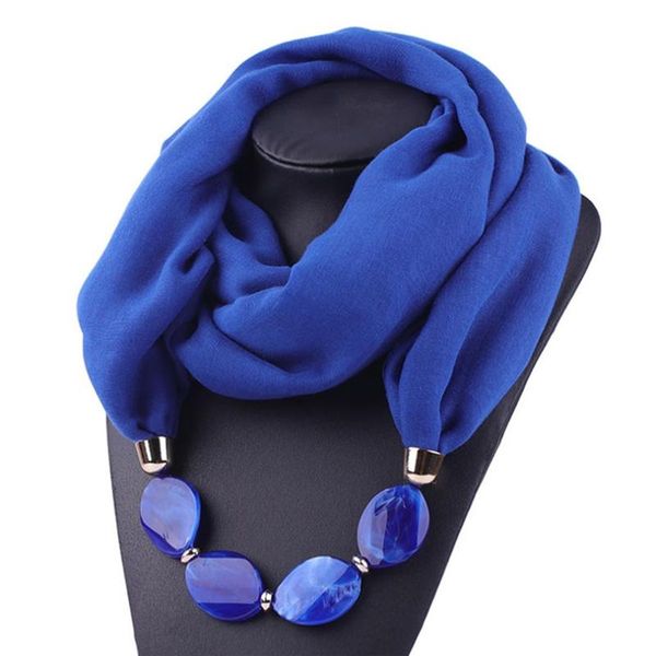 scarves necklace scarf for women chiffon cotton with pendant foulard femme accessories ethnic style soft a40, Blue;gray
scarves necklace scarf for women chiffon cotton with pendant foulard femme accessories ethnic style soft a40, Blue;gray