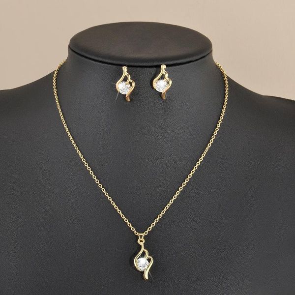 earrings & necklace white zircon gold color jewelry set for women necklace/earrings/pendents jewellery african beads gifts, Silver
earrings & necklace white zircon gold color jewelry set for women necklace/earrings/pendents jewellery african beads gifts, Silver