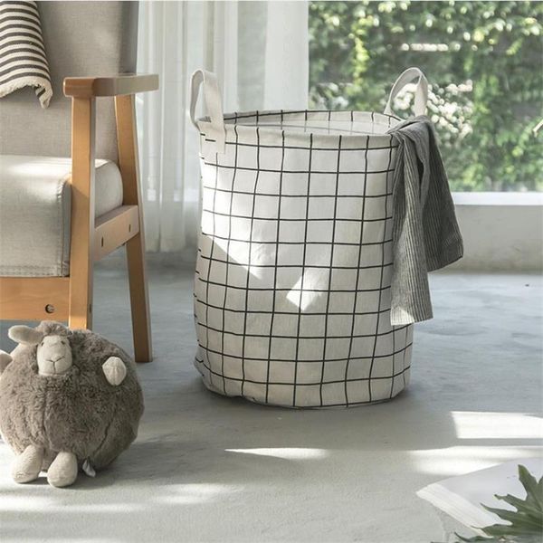 foldable laundry basket striped lattice kids toys canvas storage home clothes container barrel organizer bags
foldable laundry basket striped lattice kids toys canvas storage home clothes container barrel organizer bags