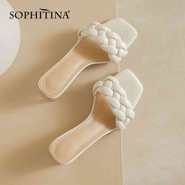 sophitina women's shoes fashion leisure elegant summer outside indoor ladies slipper sandals middle heel slipper women so540 210513, Black
sophitina women's shoes fashion leisure elegant summer outside indoor ladies slipper sandals middle heel slipper women so540 210513, Black