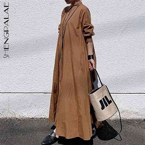 shengpllae minimalist dress women's spring lapel loose single breasted solid color pocket maxi shirt dresses female 210427, Black;gray
shengpllae minimalist dress women's spring lapel loose single breasted solid color pocket maxi shirt dresses female 210427, Black;gray