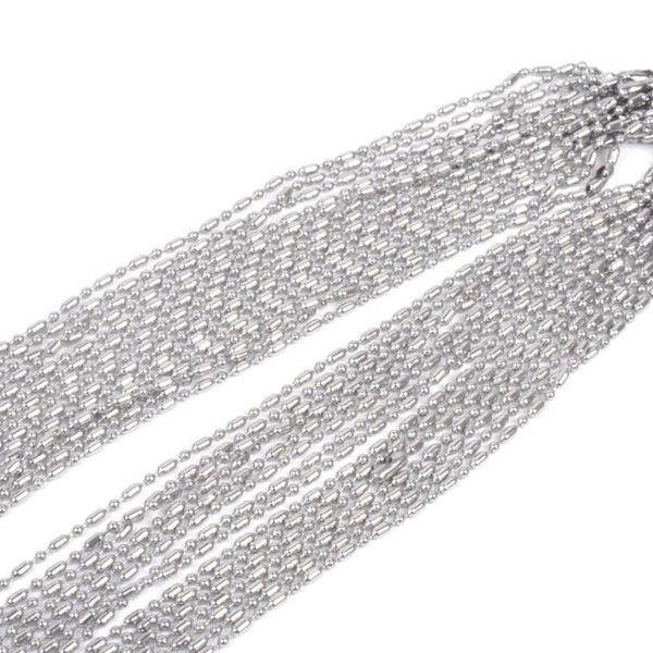 chains stainless steel bead necklace link bulk 100/50pcs metal ball beads linked chain necklaces women for jewelry making, Silver
chains stainless steel bead necklace link bulk 100/50pcs metal ball beads linked chain necklaces women for jewelry making, Silver