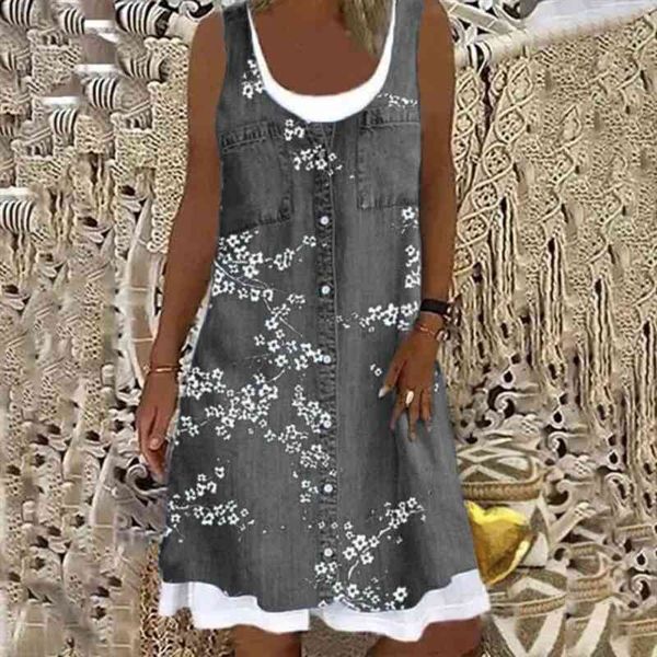 summer vintage digital print colorful loose dress women elegant o-neck sleeveless party dress casual mujer 4xl, Black;gray
summer vintage digital print colorful loose dress women elegant o-neck sleeveless party dress casual mujer 4xl, Black;gray