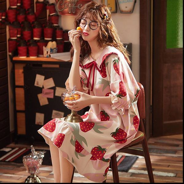 nightgowns ruffles pockets turn women sleepwear down collar cartoon printed cute sweet short sleeve home wear summer ulzzang, Black;red
nightgowns ruffles pockets turn women sleepwear down collar cartoon printed cute sweet short sleeve home wear summer ulzzang, Black;red