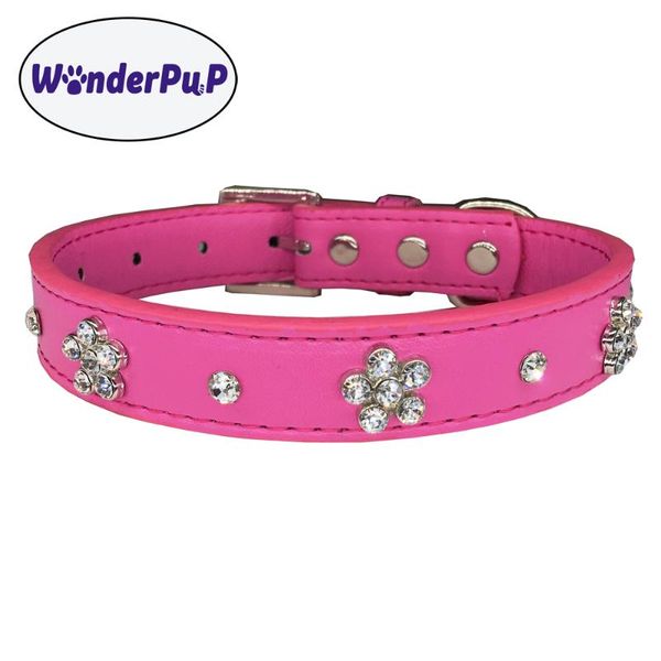 wonderpup pu leather cute flower puppy collars adjustable necklace studs pet cat dog m for medium & leashes
wonderpup pu leather cute flower puppy collars adjustable necklace studs pet cat dog m for medium & leashes