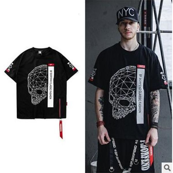 summer europe street skull print casual loose bf style t-shirts good quality lovers cool tees hi-street cotton, White;black
summer europe street skull print casual loose bf style t-shirts good quality lovers cool tees hi-street cotton, White;black