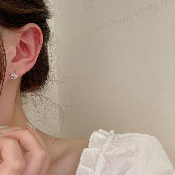 hoop & huggie cute small zircon bowknot buckle circle earrings for women korean fashion vintage delicate mini party jewelry, Golden;silver
hoop & huggie cute small zircon bowknot buckle circle earrings for women korean fashion vintage delicate mini party jewelry, Golden;silver