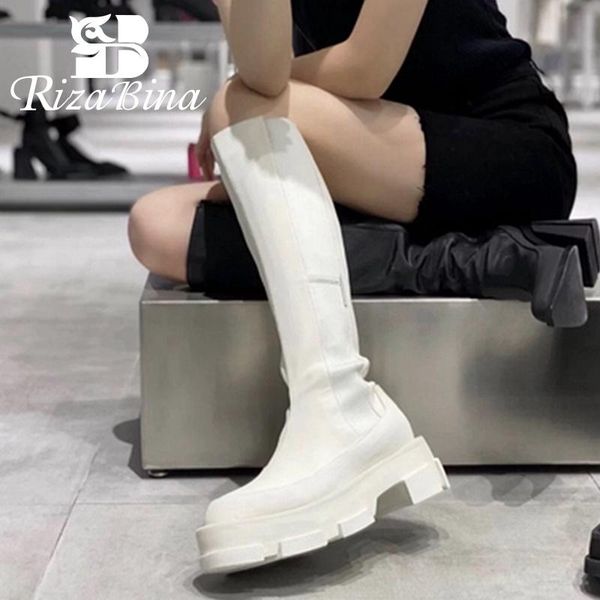boots rizabina 2022 genuine leather knee high women zipper heels fashion winter shoes woman boot cool ladies footwear size 34-39, Black
boots rizabina 2022 genuine leather knee high women zipper heels fashion winter shoes woman boot cool ladies footwear size 34-39, Black