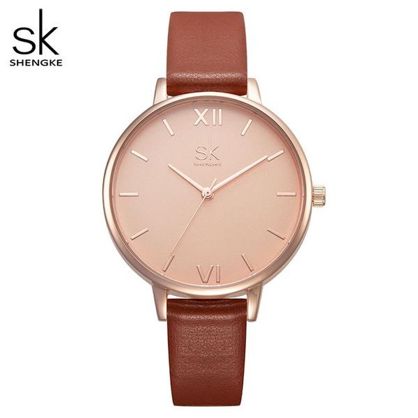 wristwatches shengke women watches wristwatch leather watc, Slivery;brown
wristwatches shengke women watches wristwatch leather watc, Slivery;brown