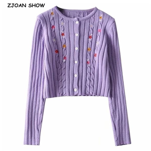 streetwear flower embroidery knitted cropped cardigan vintage o neck twist sweater short punk korea clothes women knit kardigan 210429, White;black
streetwear flower embroidery knitted cropped cardigan vintage o neck twist sweater short punk korea clothes women knit kardigan 210429, White;black