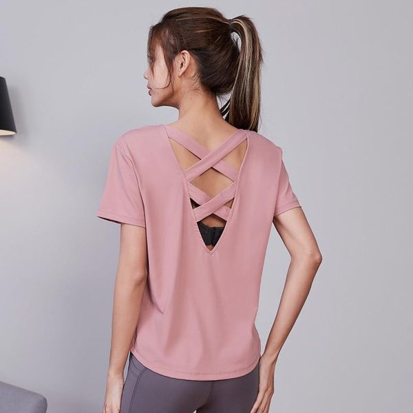 yoga outfit open back shirts gym workout short sleeve women summer quick dry sports running t-shirts loose fitness training sportswear
yoga outfit open back shirts gym workout short sleeve women summer quick dry sports running t-shirts loose fitness training sportswear