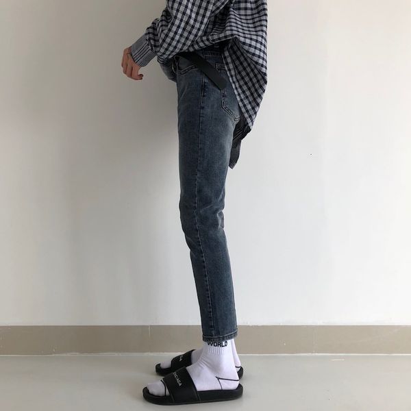 men's jeans men vintage fashion casual slim fit ankle length denim pants male japan korea streetwear hip hop pencil trousers l789, Blue
men's jeans men vintage fashion casual slim fit ankle length denim pants male japan korea streetwear hip hop pencil trousers l789, Blue
