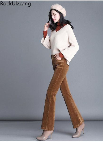 women's pants & capris high waist corduroy flare pant bell bottom bodycon elegant korean ladies fall summer fashion solid khaki black c, Black;white
women's pants & capris high waist corduroy flare pant bell bottom bodycon elegant korean ladies fall summer fashion solid khaki black c, Black;white