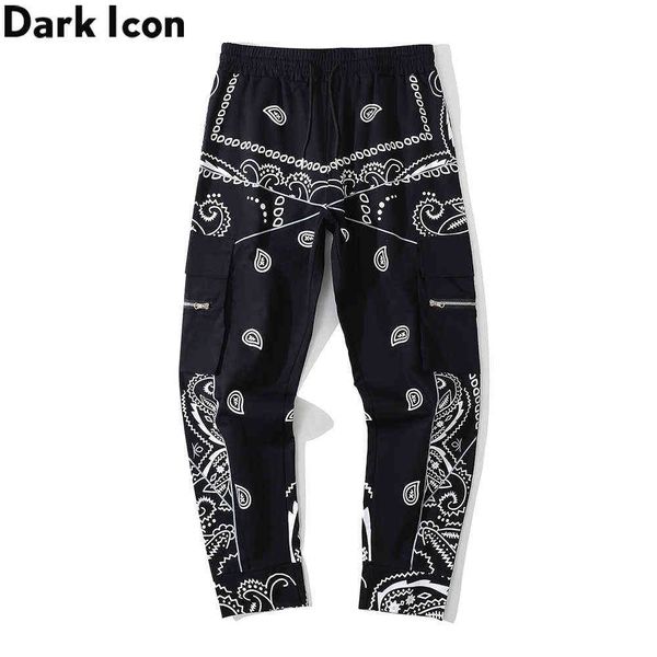 side zipper pockets bandana pants men elastic waist streetwear men's pants full length 210603, Black
side zipper pockets bandana pants men elastic waist streetwear men's pants full length 210603, Black