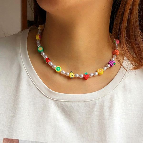 pendant necklaces baroque pearls necklace cute fruit strawberry personality clavicle for women jewelry, Silver
pendant necklaces baroque pearls necklace cute fruit strawberry personality clavicle for women jewelry, Silver