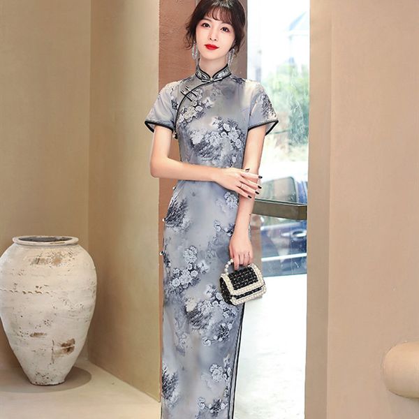 summer chinese style handmade button flower printed long cheongsam womens satin qipao slim party dresses vestido size -3xl, Red
summer chinese style handmade button flower printed long cheongsam womens satin qipao slim party dresses vestido size -3xl, Red