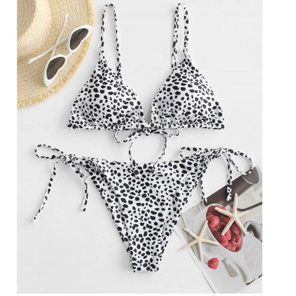 women's swimwear women swimsuit 2021 push up thong bandage bikini set summer fashion serpentine leopard print beach bathing suit, White;black
women's swimwear women swimsuit 2021 push up thong bandage bikini set summer fashion serpentine leopard print beach bathing suit, White;black