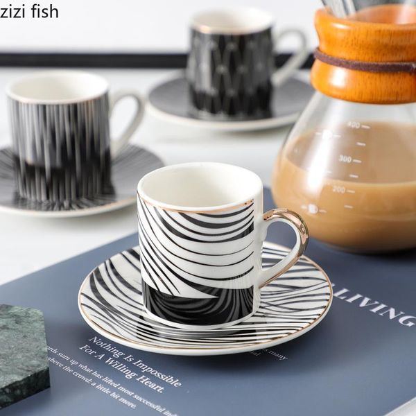 mugs simple classic black and white ceramic coffee cup household saucer set afternoon tea dessert espresso
mugs simple classic black and white ceramic coffee cup household saucer set afternoon tea dessert espresso