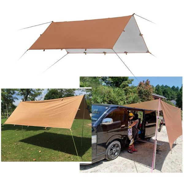 tents and shelters 3.2x3m waterproof ultralight tarp outdoor camping hiking survival sun shelter awning silver shade coating pergola beach t
tents and shelters 3.2x3m waterproof ultralight tarp outdoor camping hiking survival sun shelter awning silver shade coating pergola beach t