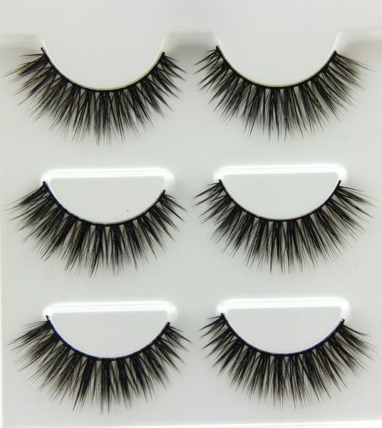 false eyelashes 3 pairs/set fashion natural long 3d fake eye lashes makeup beauty handmade soft thick extension
false eyelashes 3 pairs/set fashion natural long 3d fake eye lashes makeup beauty handmade soft thick extension