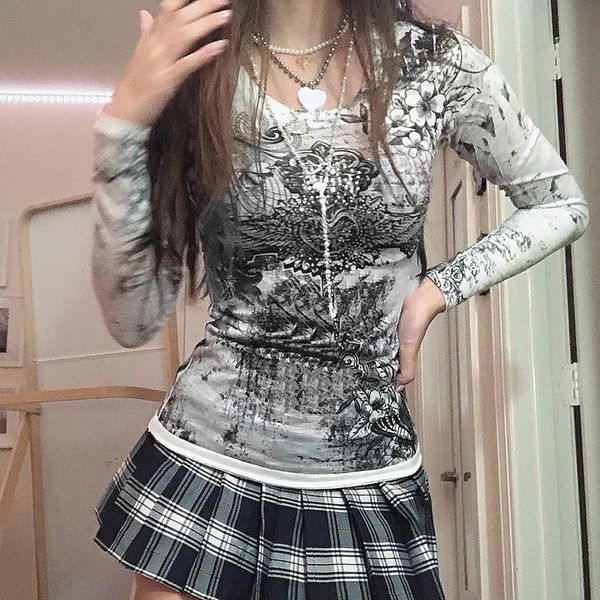 women's t-shirt harajuku rhinestone gothic tshirts v-neck vintage chic fairycore grunge slim aesthetic retro dark academia tee, White
women's t-shirt harajuku rhinestone gothic tshirts v-neck vintage chic fairycore grunge slim aesthetic retro dark academia tee, White