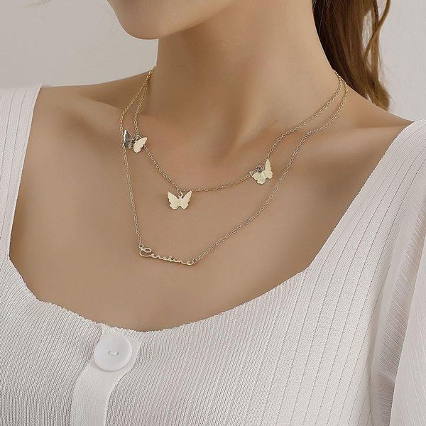 pendant necklaces vintage boho multilayer choker butterfly letter chain necklace for women gold silver color collar fashion jewelry gift
pendant necklaces vintage boho multilayer choker butterfly letter chain necklace for women gold silver color collar fashion jewelry gift