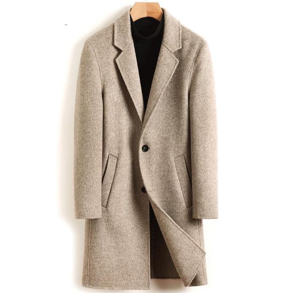 men's wool & blends autumn winter long jacket 100% coat men clothes 2021 mens overcoat luxury coats casaco masculino 010 kj4304, Black
men's wool & blends autumn winter long jacket 100% coat men clothes 2021 mens overcoat luxury coats casaco masculino 010 kj4304, Black