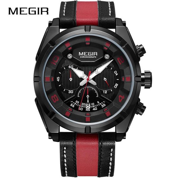 wristwatches megir chronograph sport watch men fashion military quartz clock relogio masculino mens watches relojes hombre, Slivery;brown
wristwatches megir chronograph sport watch men fashion military quartz clock relogio masculino mens watches relojes hombre, Slivery;brown