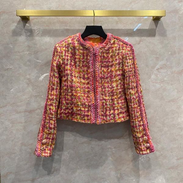 wool woolen short jacket women's autumn and winter color woven silk spring chain cardigan jackets, Black;brown
wool woolen short jacket women's autumn and winter color woven silk spring chain cardigan jackets, Black;brown
