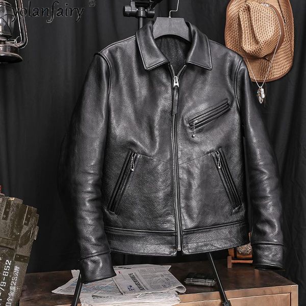 genuine leather jacket man vintage biker jackets for men 100% cowhide coat spring autumn 2021 veste homme pph4408 men's & faux, Black
genuine leather jacket man vintage biker jackets for men 100% cowhide coat spring autumn 2021 veste homme pph4408 men's & faux, Black