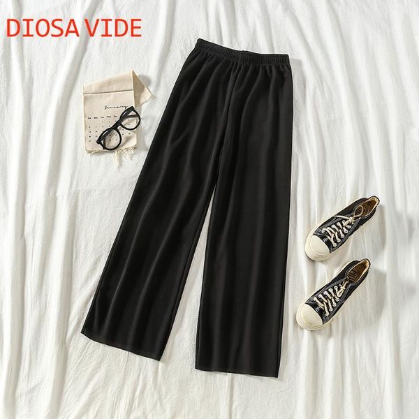 women's pants & capris 2021 autumn and winter thin black casual trousers high waist loose cec straight drape wide-leg, Black;white
women's pants & capris 2021 autumn and winter thin black casual trousers high waist loose cec straight drape wide-leg, Black;white