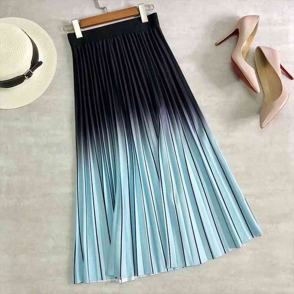 spring fashion long midi womens skirts qz0238 gradient color korean casual style pleated y2k, Black
spring fashion long midi womens skirts qz0238 gradient color korean casual style pleated y2k, Black