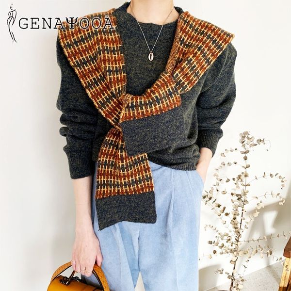 genayooa brand chic pullover korean style ladies jumpers knitted cashmere fashion women sweater autumn winter 210417, White;black
genayooa brand chic pullover korean style ladies jumpers knitted cashmere fashion women sweater autumn winter 210417, White;black
