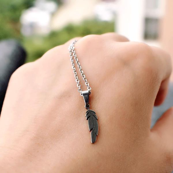 pendant necklaces bohemia sweet cute feather real stainless steel silver color accessories jewelry for women birthday party gift
pendant necklaces bohemia sweet cute feather real stainless steel silver color accessories jewelry for women birthday party gift