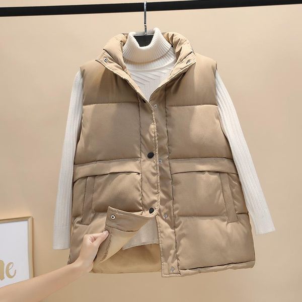 women's vests autumn and winter waistcoat vest women plus size 5 colors short cotton korean thick jacket, Black;white 
women's vests autumn and winter waistcoat vest women plus size 5 colors short cotton korean thick jacket, Black;white