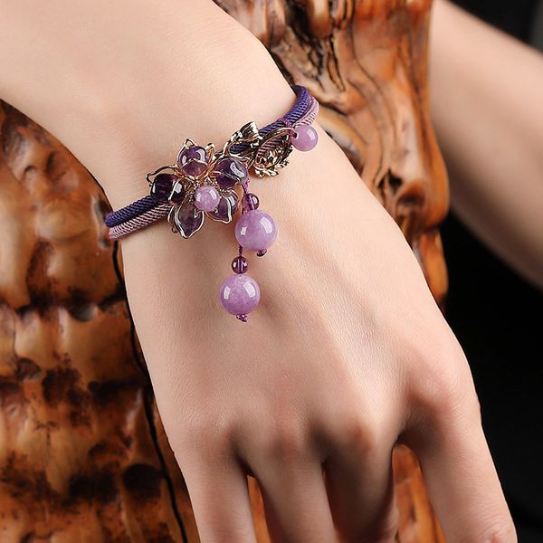 cute ethnic purple stone flower charms bracelet bangle women crystal bead fit love jewelry pulseras gifts for the new year, Golden;silver
cute ethnic purple stone flower charms bracelet bangle women crystal bead fit love jewelry pulseras gifts for the new year, Golden;silver