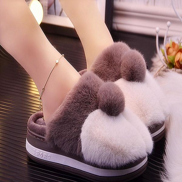 winter 2021 women's high-heeled cotton slippers korean plush cute home non-slip warm, Black
winter 2021 women's high-heeled cotton slippers korean plush cute home non-slip warm, Black