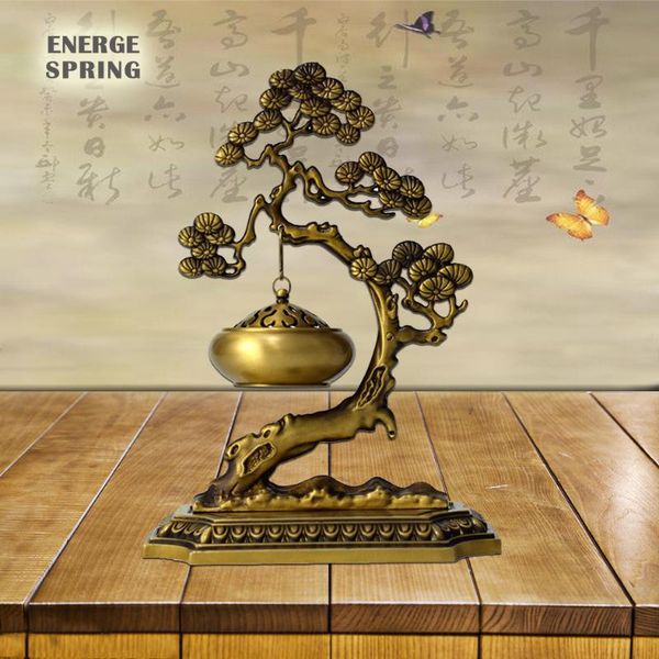 fragrance lamps pure copper incense burner pine tree hanging furnace powder smoker brass coil tea room ornaments
fragrance lamps pure copper incense burner pine tree hanging furnace powder smoker brass coil tea room ornaments
