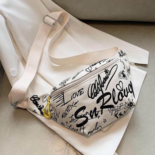 waist bags graffiti canvas bag for women 2021 summer chest lady funny packs female travel letter design girls purses
waist bags graffiti canvas bag for women 2021 summer chest lady funny packs female travel letter design girls purses