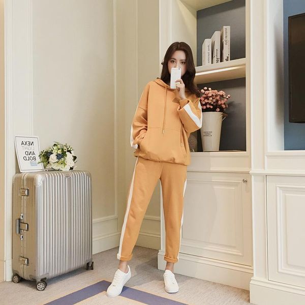 women's two piece pants casual loose sport playsuit autumn hoodies and ankle length set fashion women korean suit solid color streetwea, White
women's two piece pants casual loose sport playsuit autumn hoodies and ankle length set fashion women korean suit solid color streetwea, White